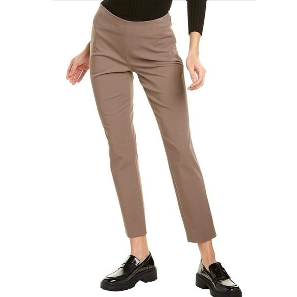 Theory Women's Skinny Legging Pants Dark Mushroom Size 10 - Picture 2 of 8